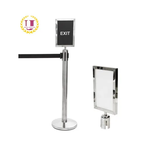 A4 SS Information Board Mounting On Stanchion