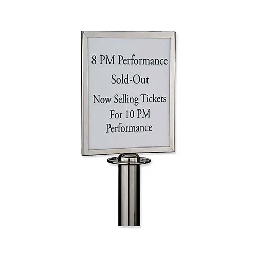 A4 Stainless Steel Sign Stand Heavy Duty