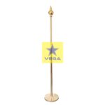 Golden Flag Pole