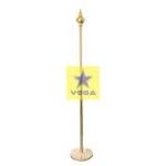 Golden Flag Pole