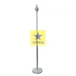 Silver Flag Pole