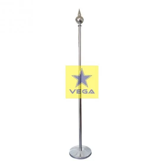 Silver Flag Pole