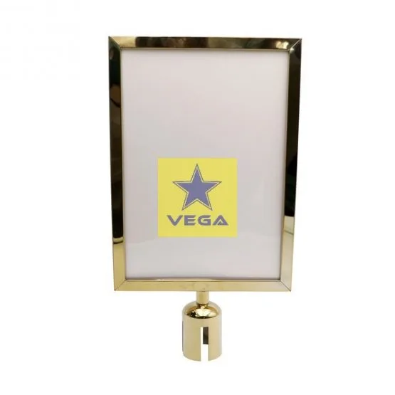 Golden Vertical Information Board