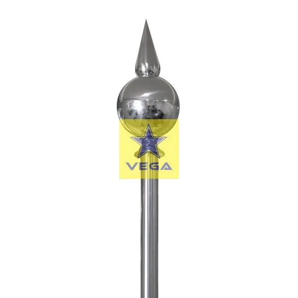 Silver Flag Pole Top Image