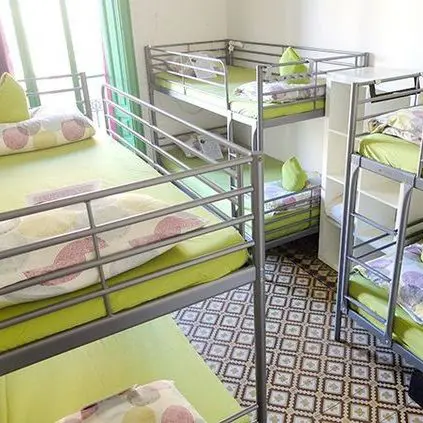 Silver Finish Two-Tier Steel Bunk Bed
