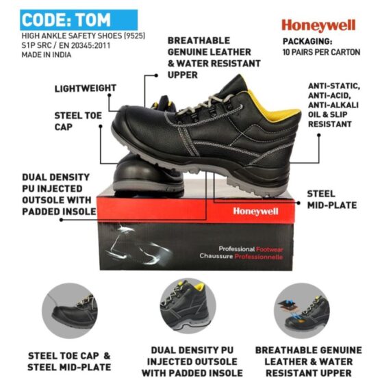 High Ankle Labour Safety Shoes
