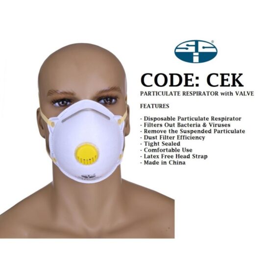 Particulate respirator with VALVE