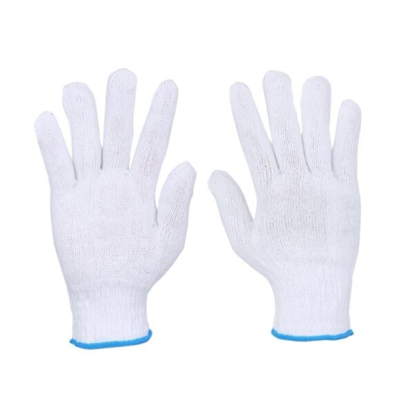 BLEACHED COTTON KNITTED GLOVES - Approx. 400 Grams/Dozen