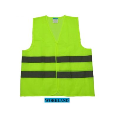 FABRIC VEST WITH 2 REFLECTIVE - 63 GSM in UAE
