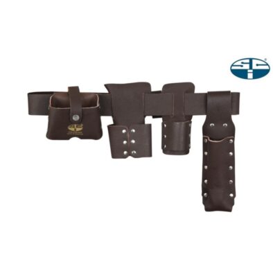 SCAFFOLDING LEATHER BELT WITH POCKETS