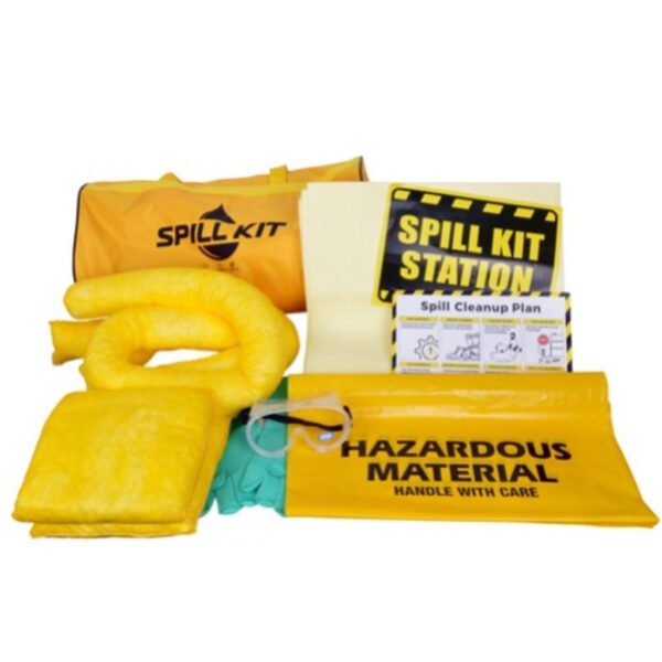 CHEMICAL SPILL KIT IN CARRY BAG, CAPACITY: 10 GALLON