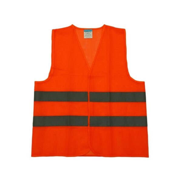 FABRIC VEST WITH 2 REFLECTIVE - 63 GSM