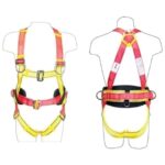 FULL BODY HARNESS WITH TWIN WEBBING LANYARD AND SHOCK ABSORBER