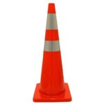 WIDE BODY PVC TRAFFIC CONE - 90CM X 4KG