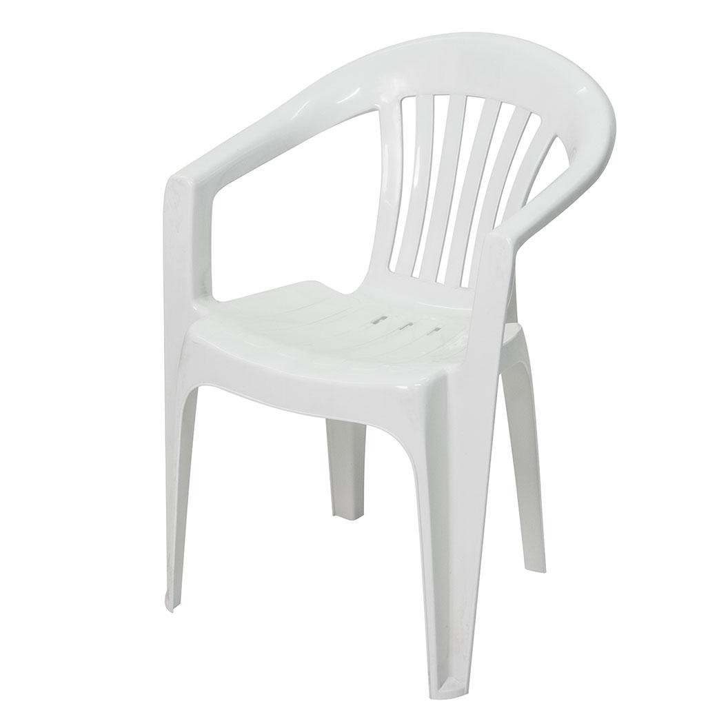 Plastic Chair with armrest.