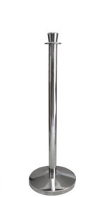 VIP Stanchion Silver Flat Top