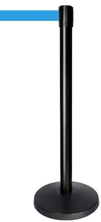 Black Pole with Light Blue Belt