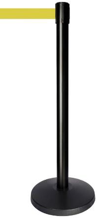 Black Pole with Yellow Belt
