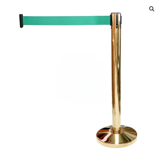 Gold Pole with Green Belt